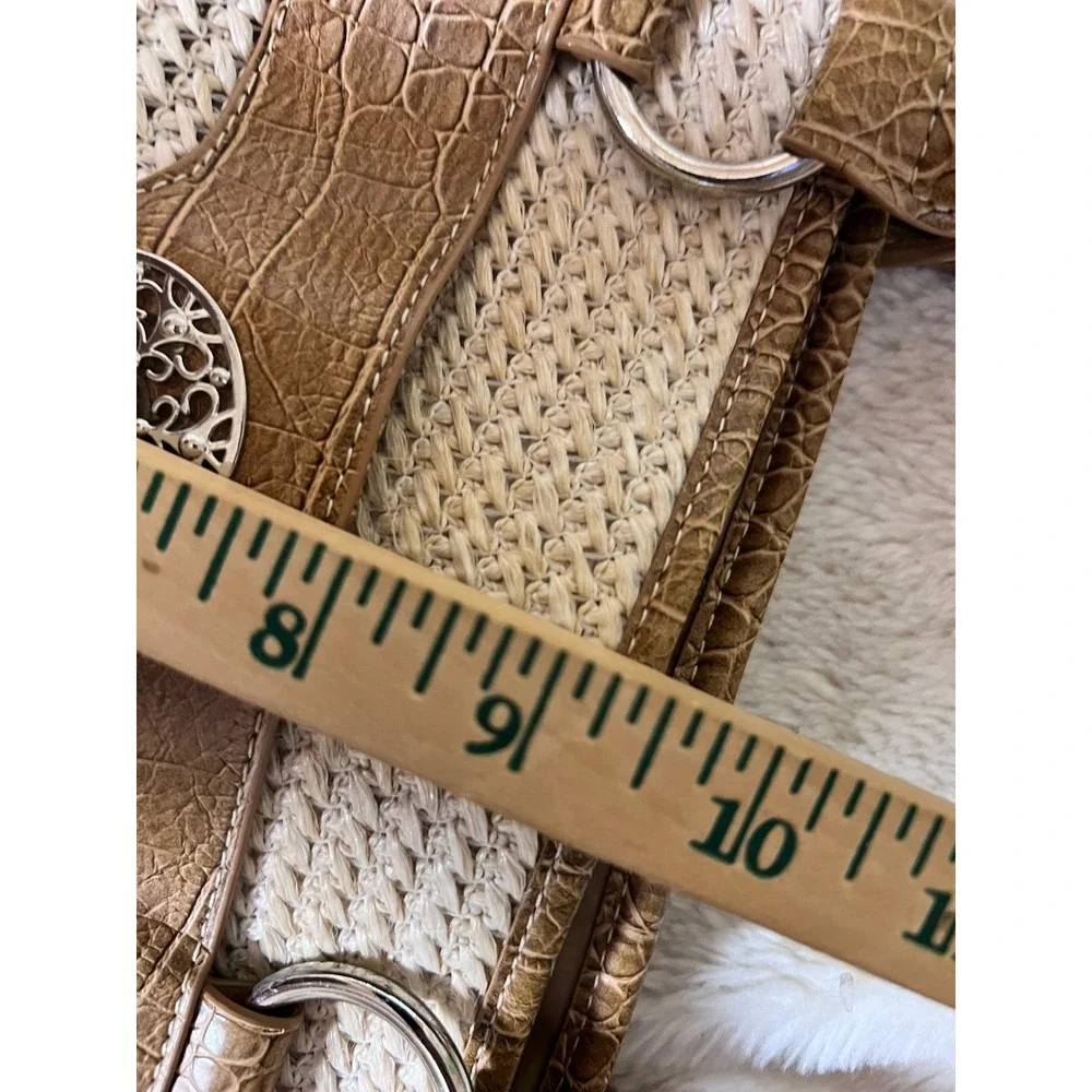 Gianini Bernini Straw Purse EUC Spring Church Clean Girl Boho Hobo